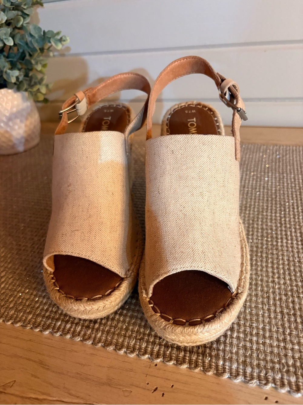 New TOMS Monica Espadrille Wedge Sandal - Picture 5 of 7